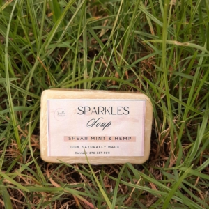 sparkles soap - Spear mint & Hemp