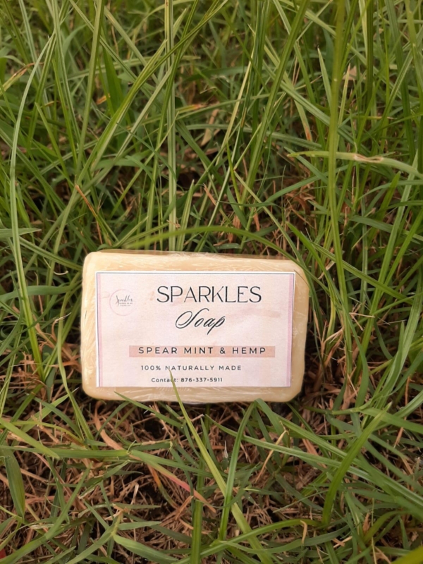 sparkles soap - Spear mint & Hemp